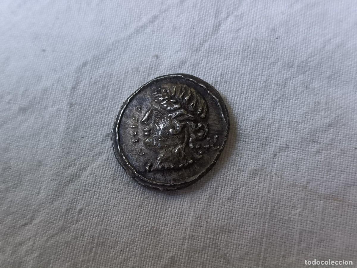 Moedas Roma Rep&uacute;blica: Denario Romano de Plata, falso de &eacute;poca