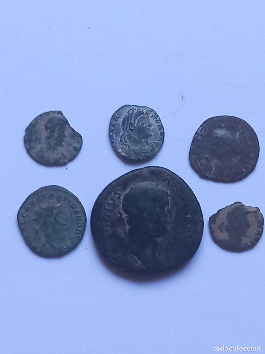 Monedas Roma Rep&uacute;blica: Lote n&uacute;mero 1 de 6 monedas romanas para limpiar y expertizar.