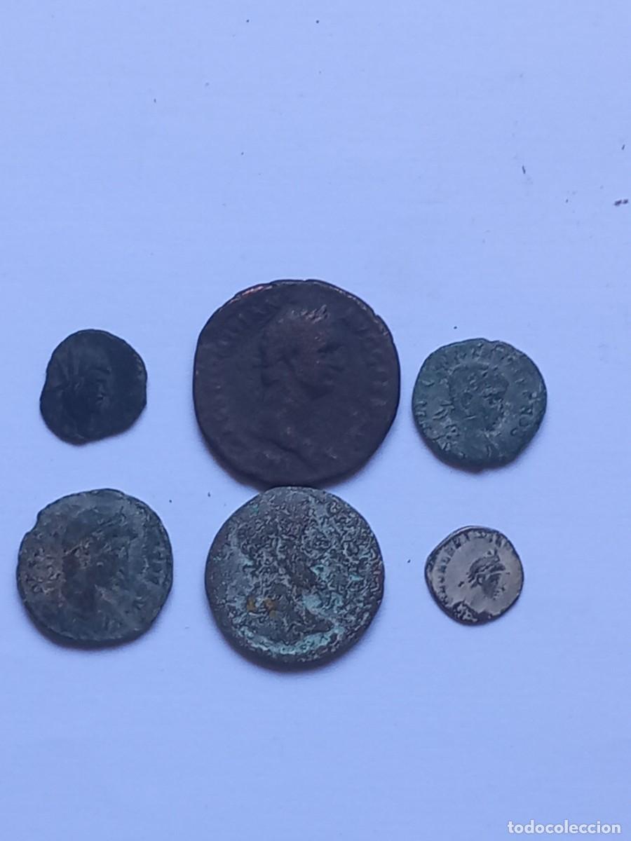 Monedas Roma Rep&uacute;blica: Lote n&uacute;mero 3 de 6 monedas romanas para limpiar y expertizar.