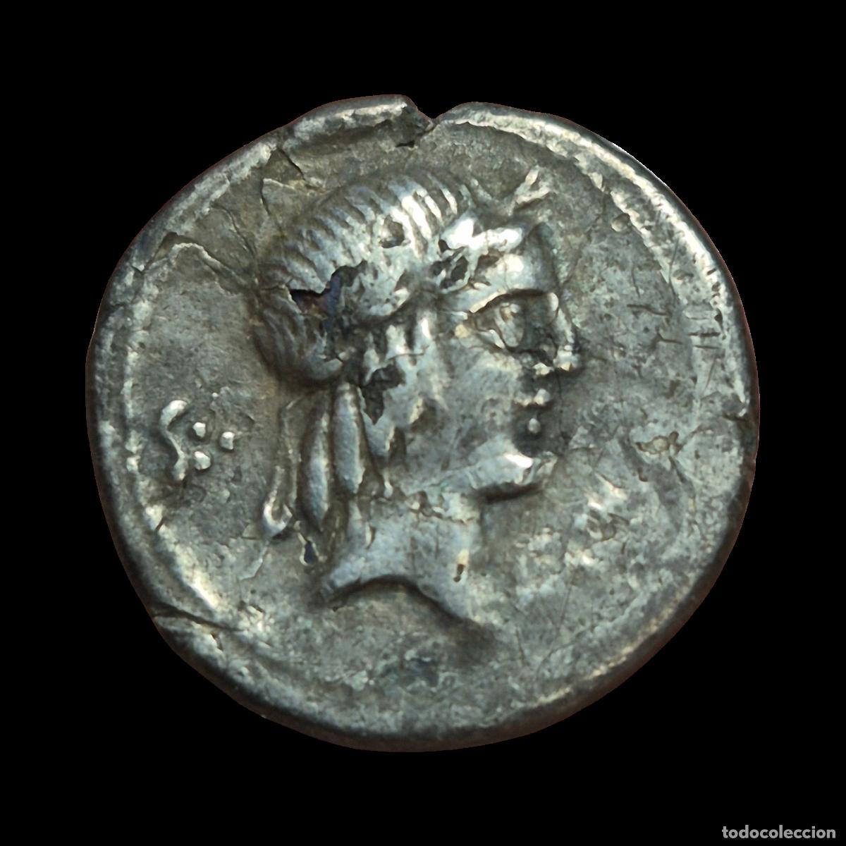 Monedas Roma Rep&uacute;blica: NT/ REPUBLICA ROMANA DENARIO FORRADO CALPURNIA 90 AC (A1051)