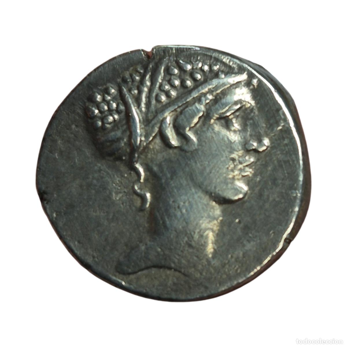 Monedas Roma Rep&uacute;blica: NT/ REPUBLICA ROMANA DENARIO T. CARISIUS 46 A.C. ( A1044)