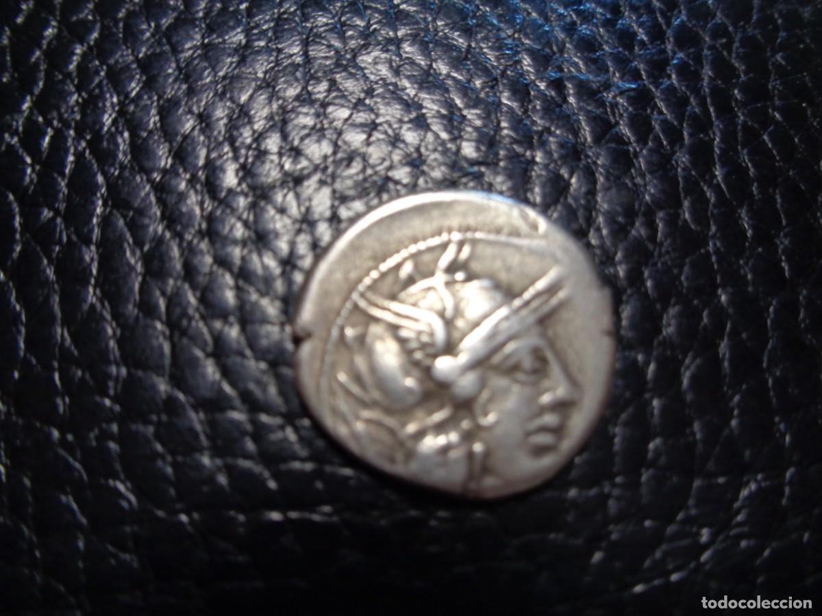 Moedas Roma Rep&uacute;blica: Denario plata M.Pupirus Carbo 122 A.C. republica roma. original