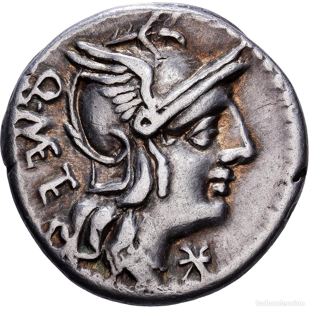 Monedas Roma Rep&uacute;blica: [#1545317] Roman Republic, Caecilia, Denarius, 130 BC, Rome, Plata, MBC, Crawford:256/1