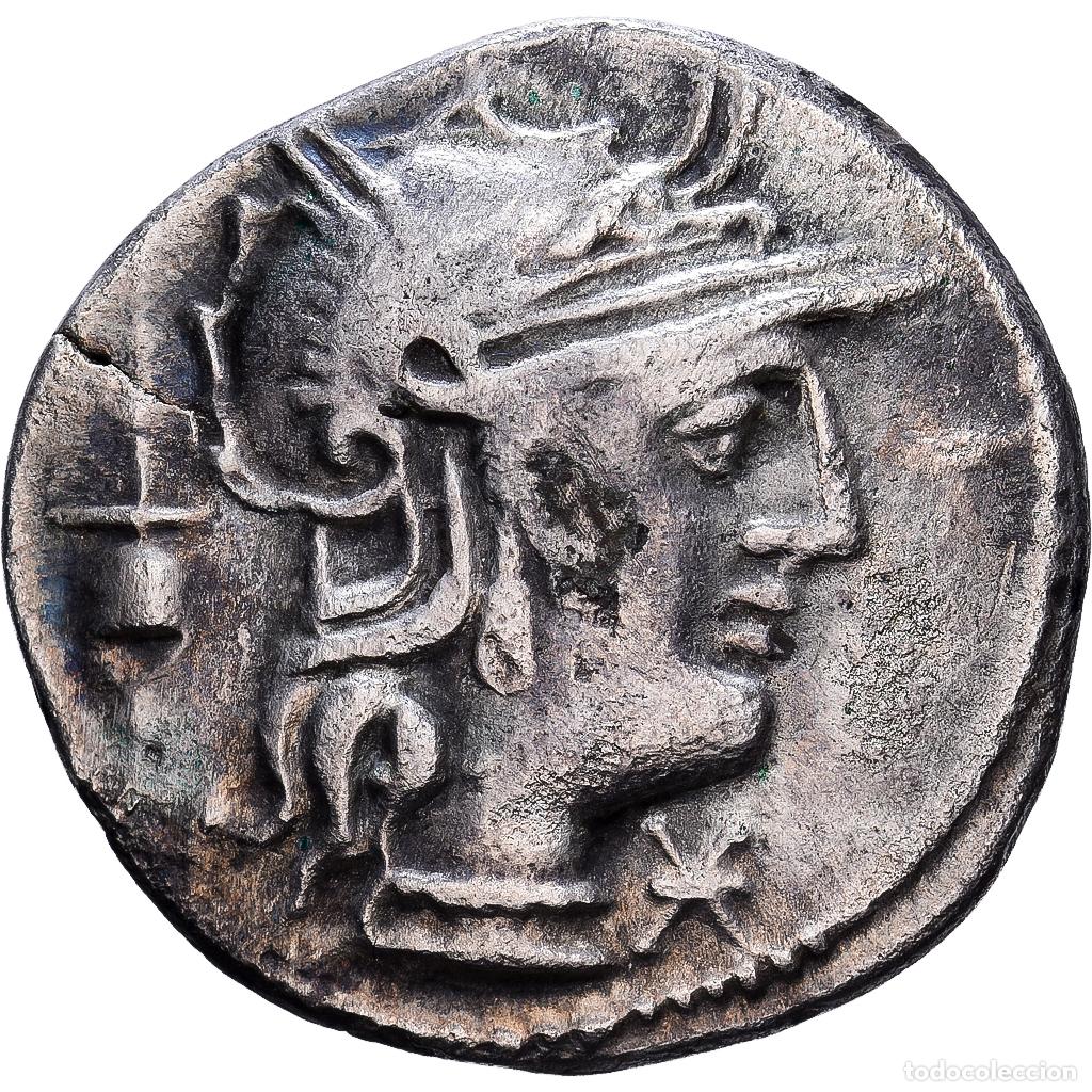 Monedas Roma Rep&uacute;blica: [#1545319] Roman Republic, Postumia, Denarius, 131 BC, Rome, Plata, MBC, Crawford:252/1