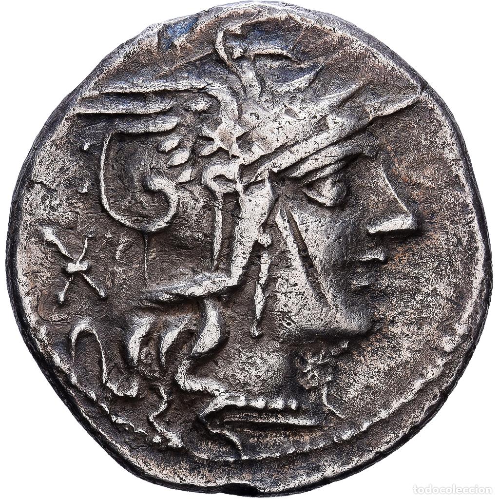 Monedas Roma Rep&uacute;blica: [#1545321] Roman Republic, Marcia, Denarius, 118-117 BC, Rome, Plata, MBC, Crawford:283/1a