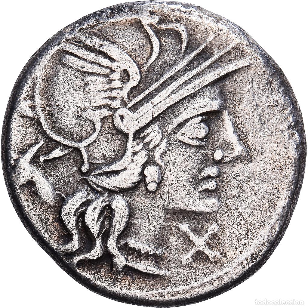 Monedas Roma Rep&uacute;blica: [#1545295] Roman Republic, Iunia, Denarius, 145 BC, Rome, Plata, MBC, Crawford:220/1