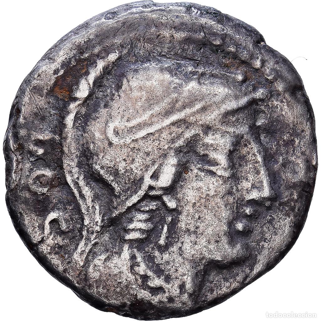Monedas Roma Rep&uacute;blica: [#1545318] Roman Republic, Rubria, Denarius, 87 BC, Rome, Plata, BC+, Crawford:348/3