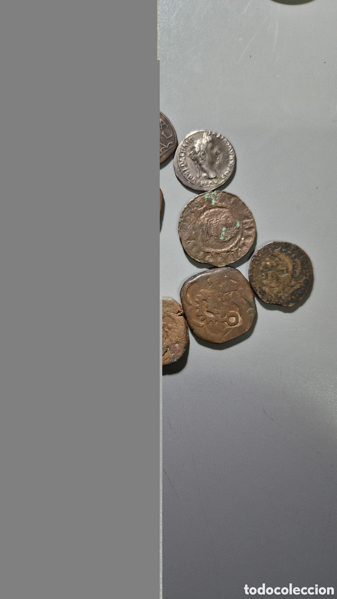 Monedas Roma Rep&uacute;blica: Lote de monedas antiguas romanas, macuquinas