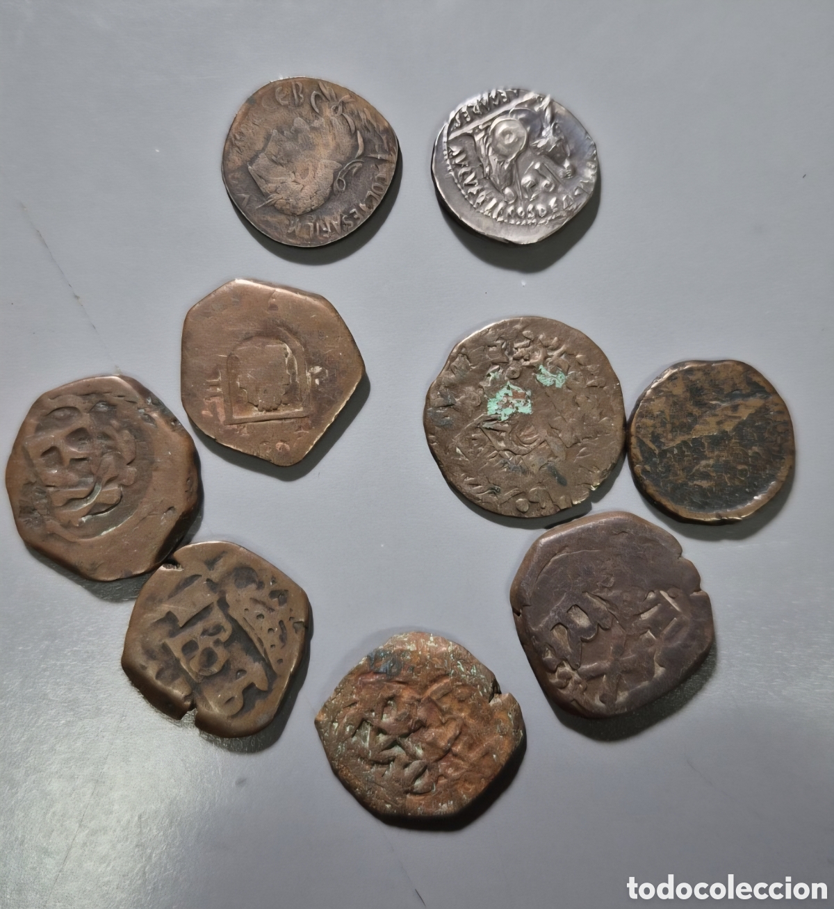 Monedas Roma Rep&uacute;blica: Lote de monedas antiguas romanas, macuquinas