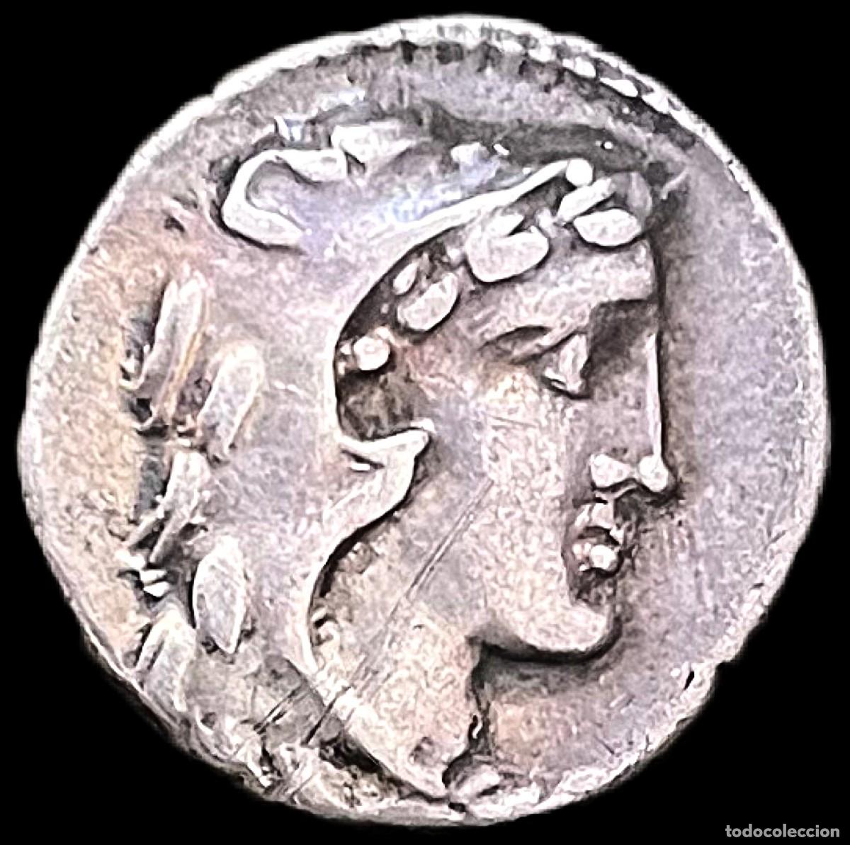 Monedas Roma Rep&uacute;blica: Denario republicano Gens Volteia