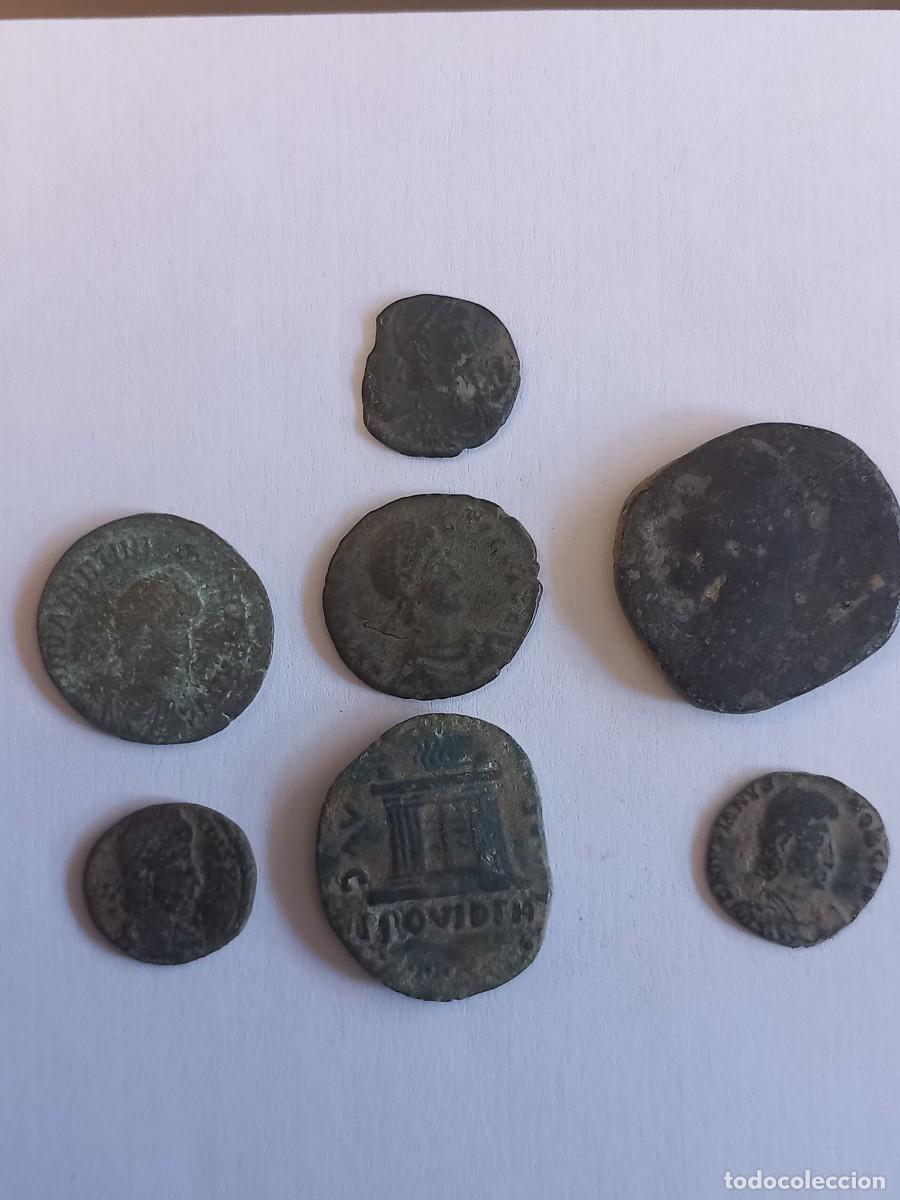 Monedas Roma Rep&uacute;blica: Lote n&uacute;mero 1 de 7 monedas romanas para limpiar y expertizar. Procedentes de coleccion particular p