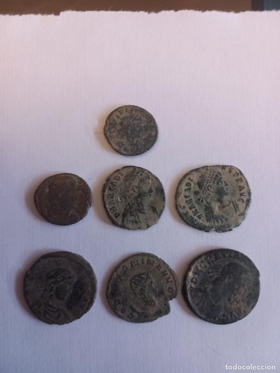 Monedas Roma Rep&uacute;blica: Lote n&uacute;mero 4 de 7 monedas romanas para limpiar y expertizar. Procedentes de coleccion particular p