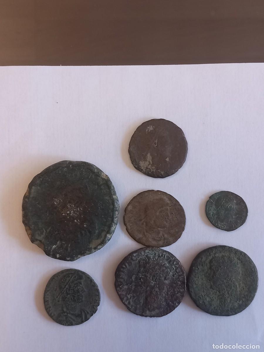 Monedas Roma Rep&uacute;blica: Lote n&uacute;mero 5 de 7 monedas romanas para limpiar y expertizar. Procedentes de coleccion particular p