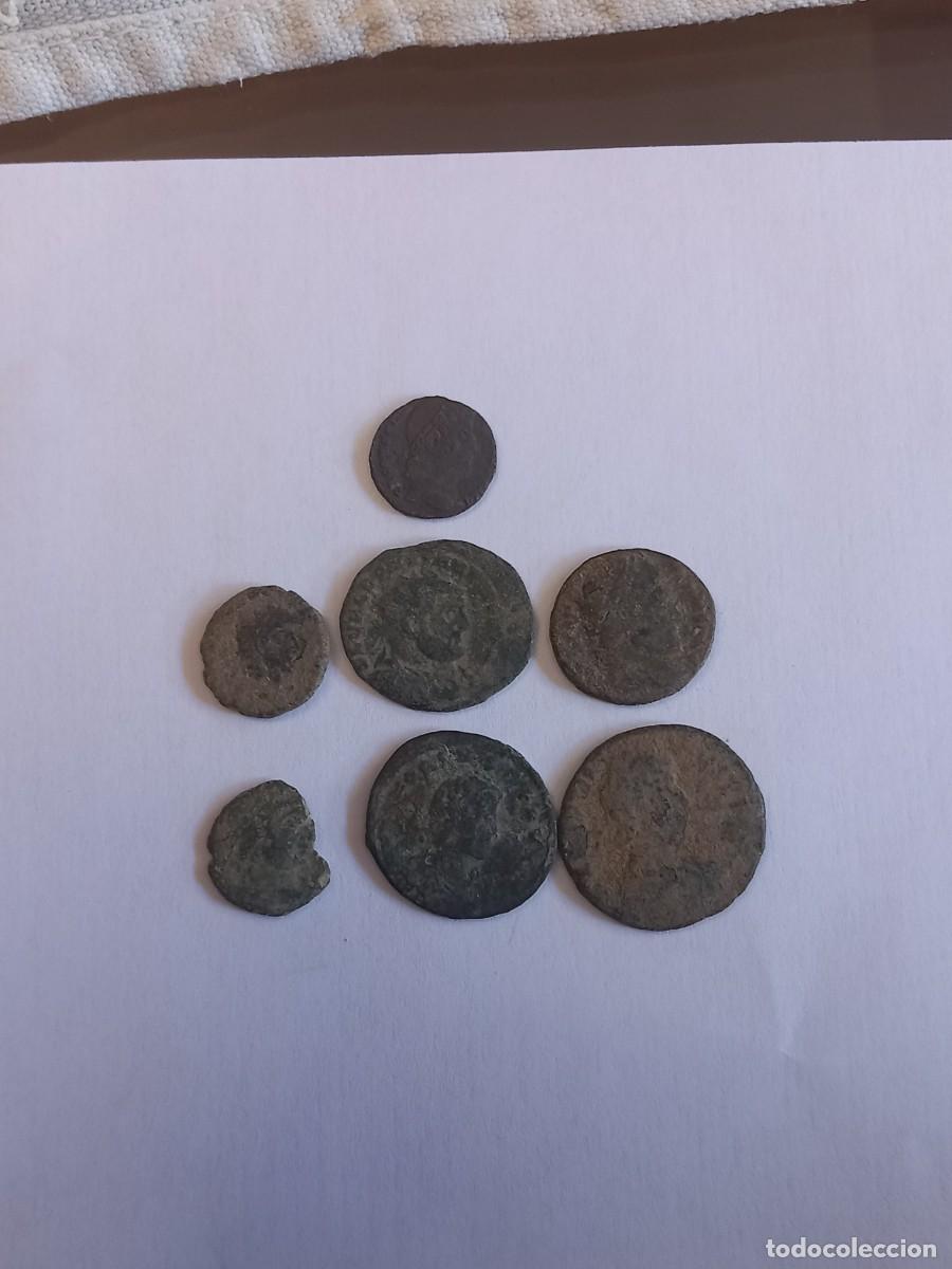 Monedas Roma Rep&uacute;blica: Lote n&uacute;mero 6 de 7 monedas romanas para limpiar y expertizar. Procedentes de coleccion particular p