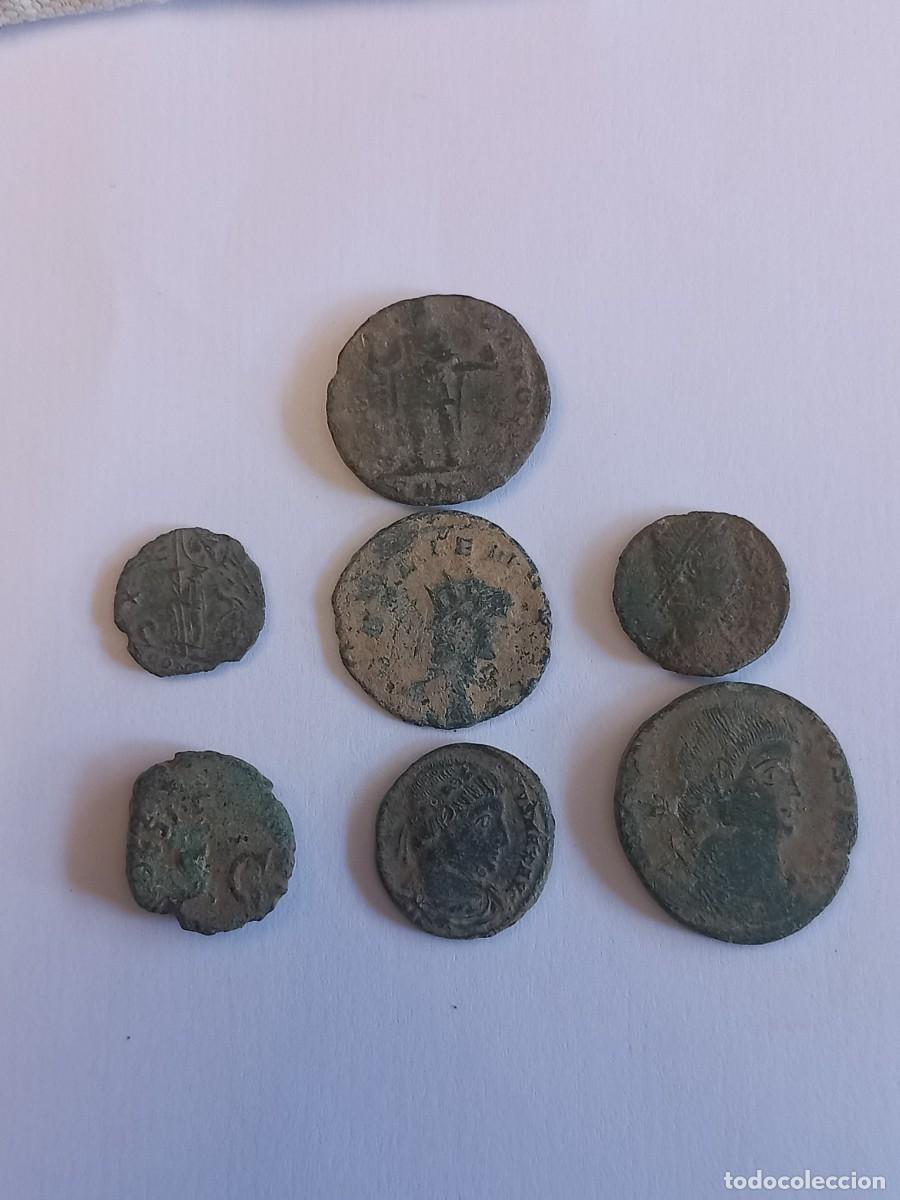 Monedas Roma Rep&uacute;blica: Lote n&uacute;mero 7 de 7 monedas romanas para limpiar y expertizar. Procedentes de coleccion particular p