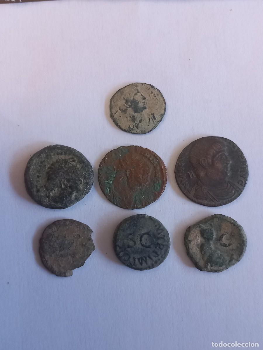 Monedas Roma Rep&uacute;blica: Lote n&uacute;mero 8 de 7 monedas romanas para limpiar y expertizar. Procedentes de coleccion particular p