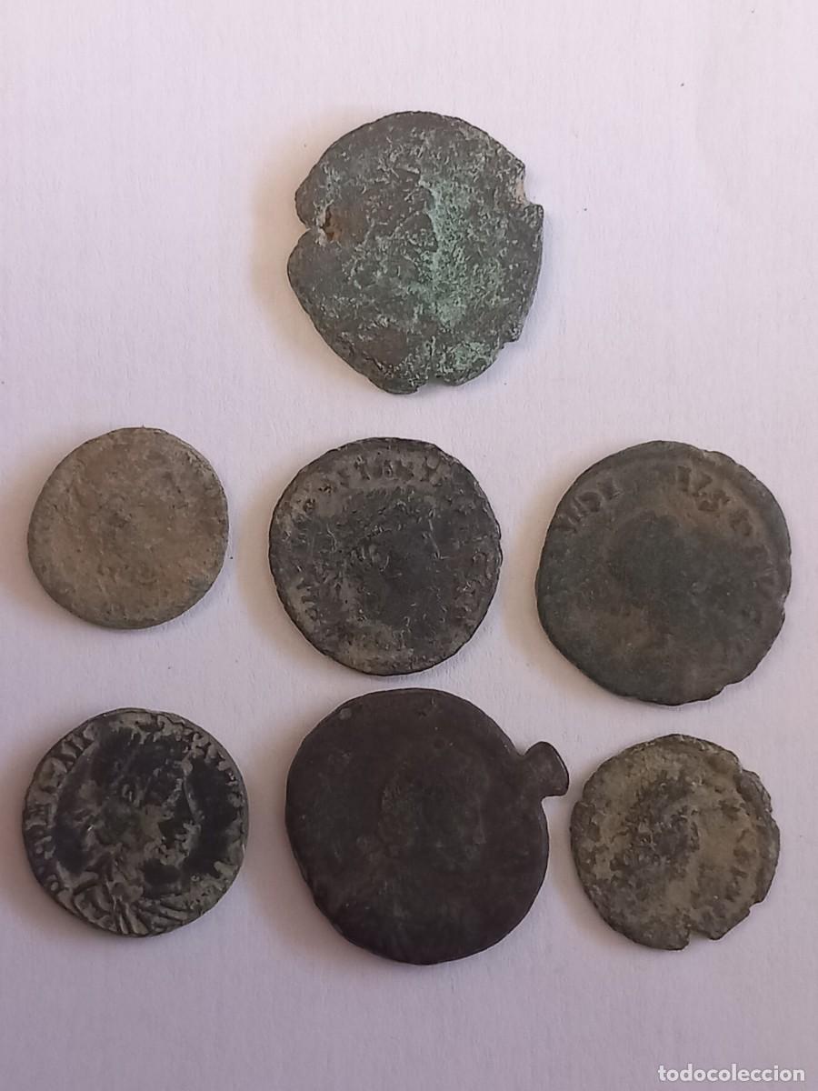 Monedas Roma Rep&uacute;blica: Lote n&uacute;mero 9 de 7 monedas romanas para limpiar y expertizar. Procedentes de coleccion particular p