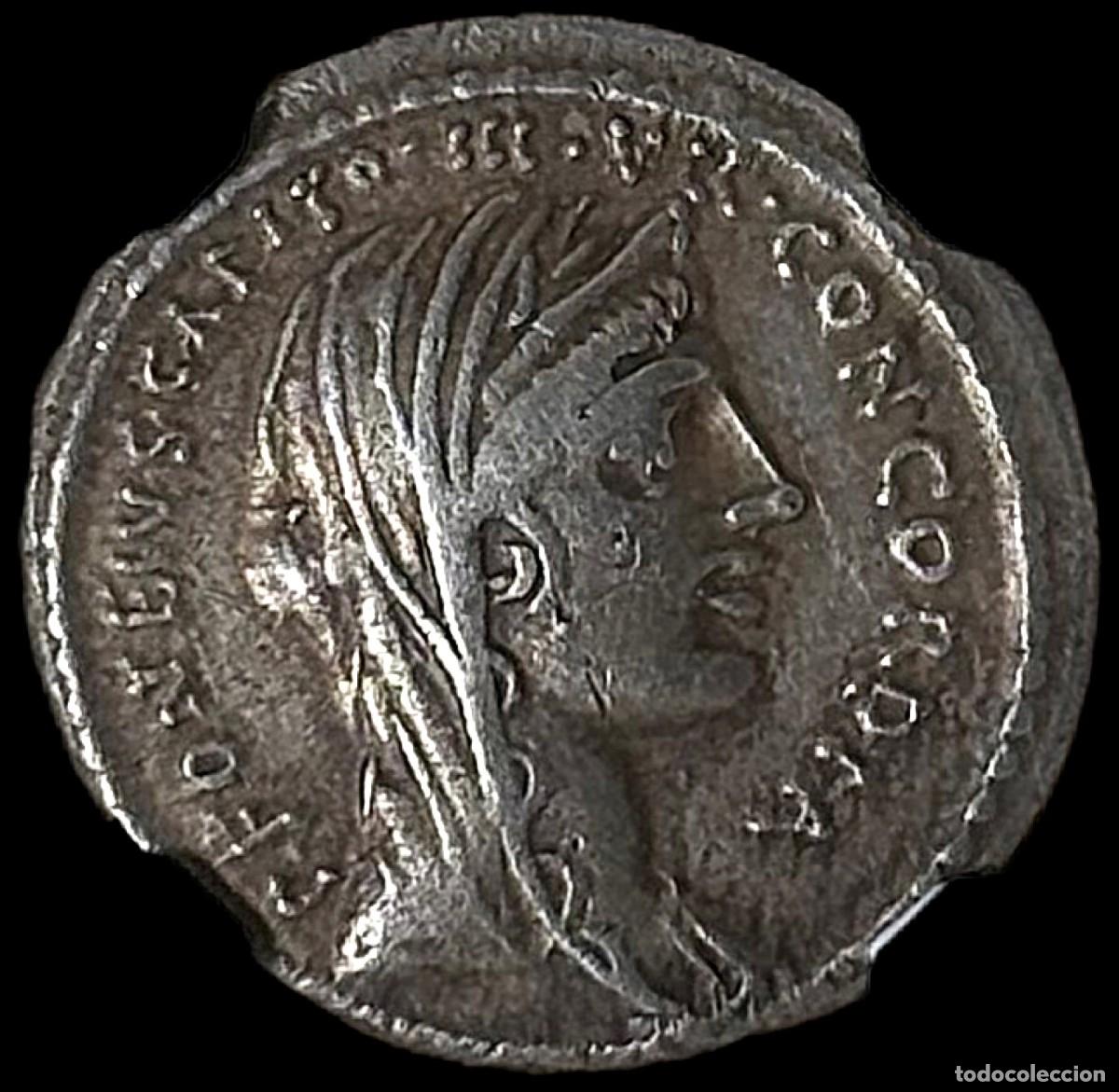 Monedas Roma Rep&uacute;blica: Denario Republicano Gens Fonteio Capito