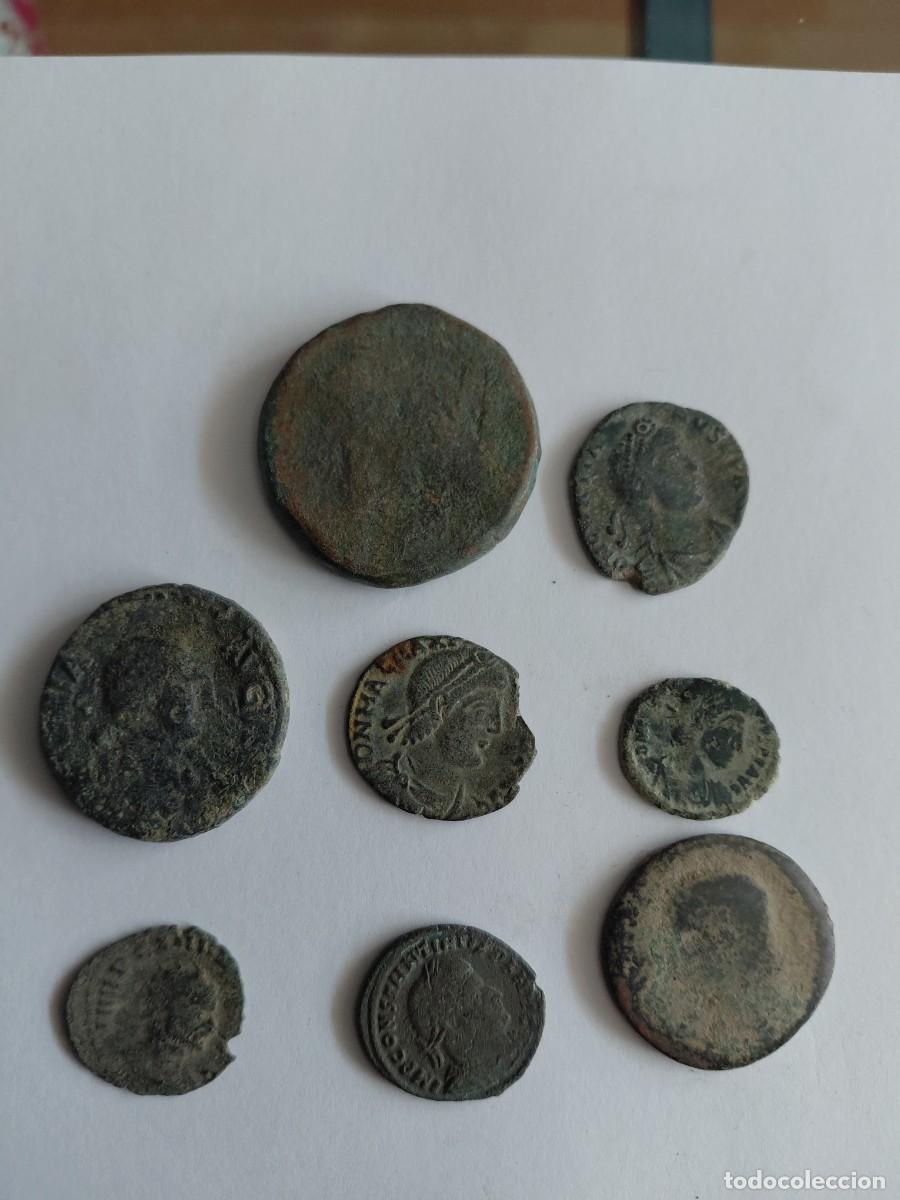 Monedas Roma Rep&uacute;blica: Lote B de 8 monedas romanas procedentes de colecci&oacute;n particular