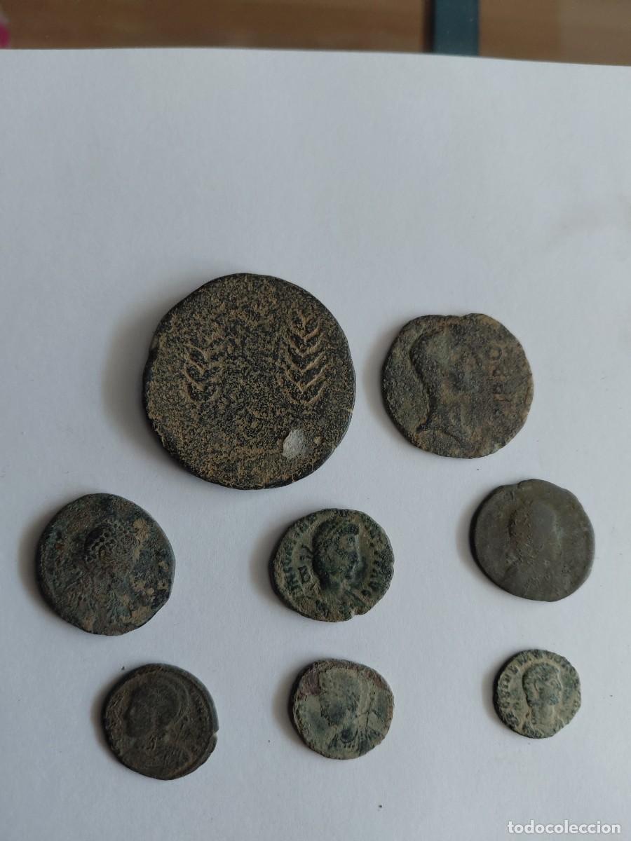 Monedas Roma Rep&uacute;blica: Lote C de 8 monedas romanas procedentes de colecci&oacute;n particular