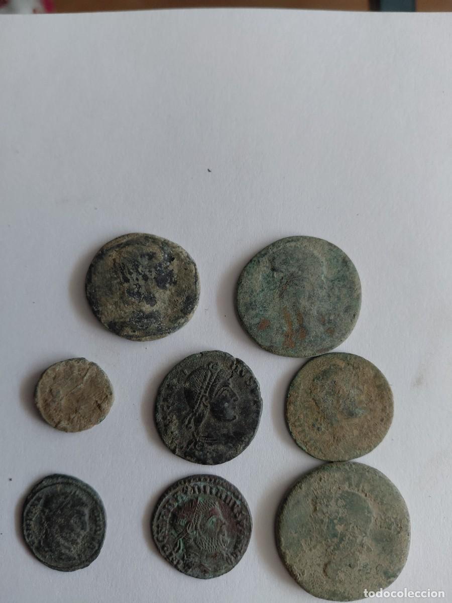 Monedas Roma Rep&uacute;blica: Lote F de 8 monedas romanas procedentes de colecci&oacute;n particular