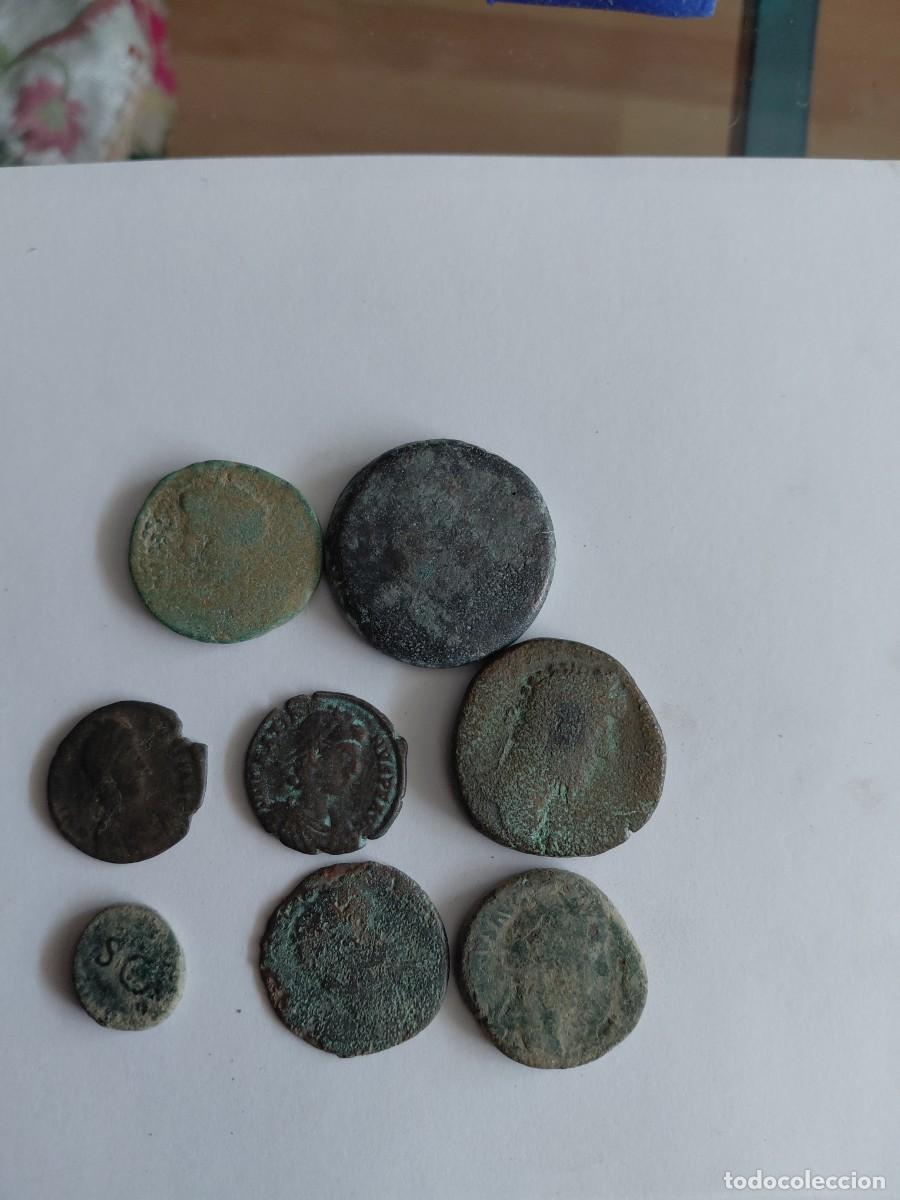 Monedas Roma Rep&uacute;blica: Lote H de 8 monedas romanas procedentes de colecci&oacute;n particular