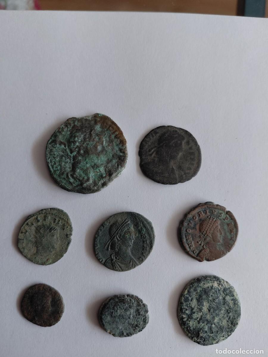 Monedas Roma Rep&uacute;blica: Lote J de 8 monedas romanas procedentes de colecci&oacute;n particular