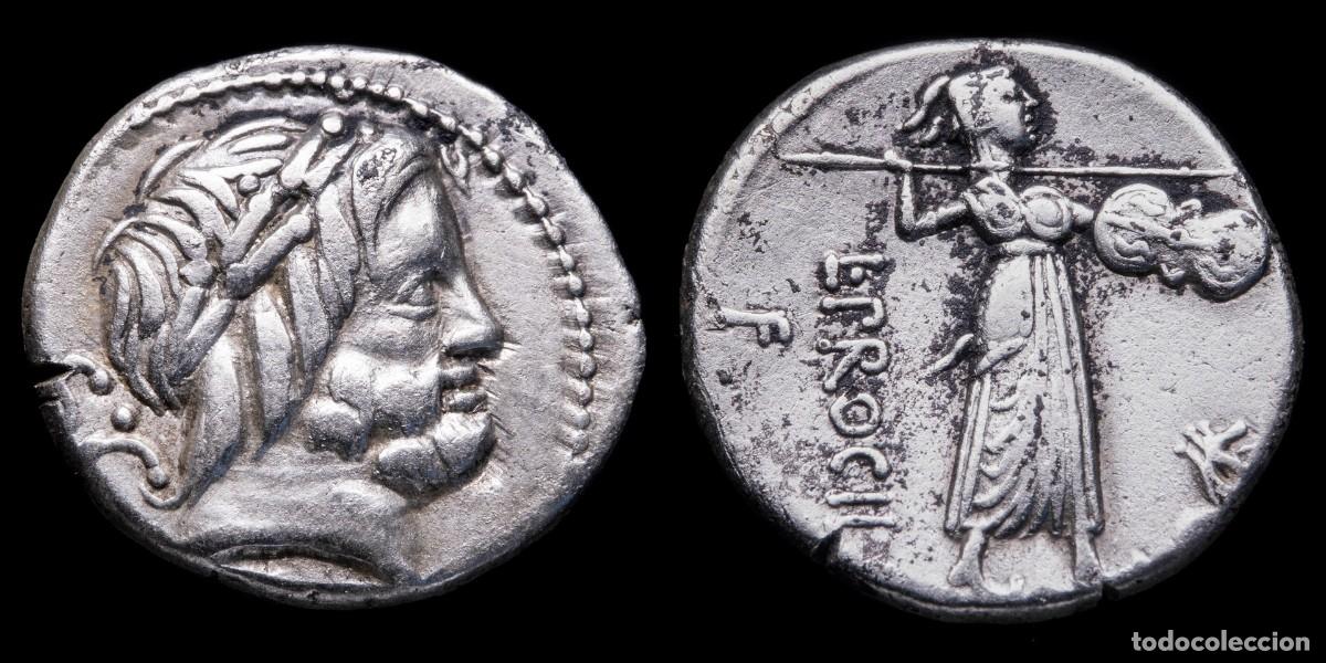 Monedas Roma Rep&uacute;blica: Roman Republican Denarius, L. Procilius (80 b.C.) - 18 mm / 3,92 gr.