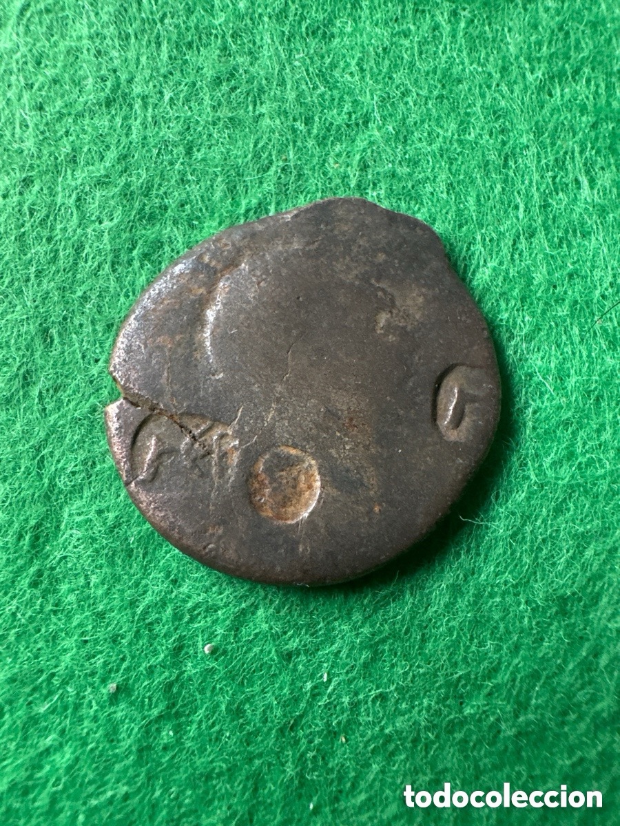Roma Republic Coins: Antigua moneda posible romana con resellos (A4)