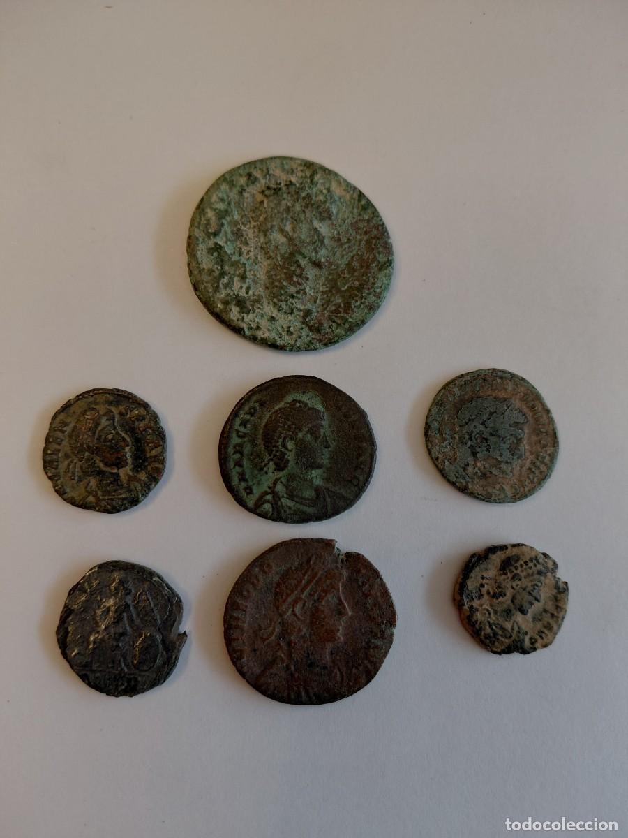 Roma Republic Coins: Lote n&uacute;mero 2 de 7 monedas romanas. Para limpiar y expertizar