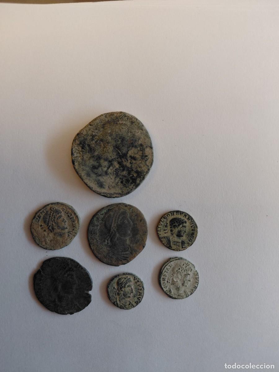 Roma Republic Coins: Lote n&uacute;mero 4 de 7 monedas romanas. Para limpiar y expertizar
