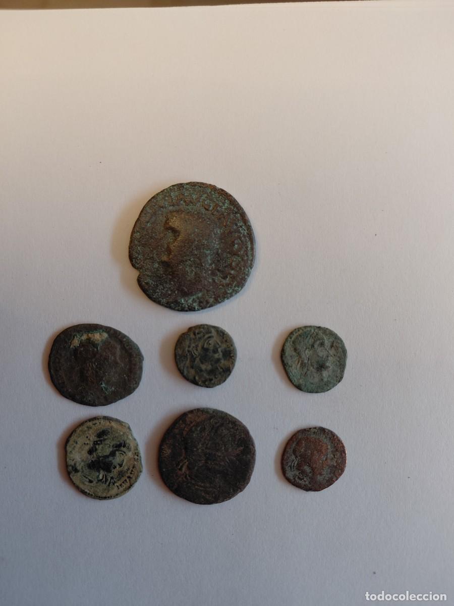 Roma Republic Coins: Lote n&uacute;mero 5 de 7 monedas romanas. Para limpiar y expertizar