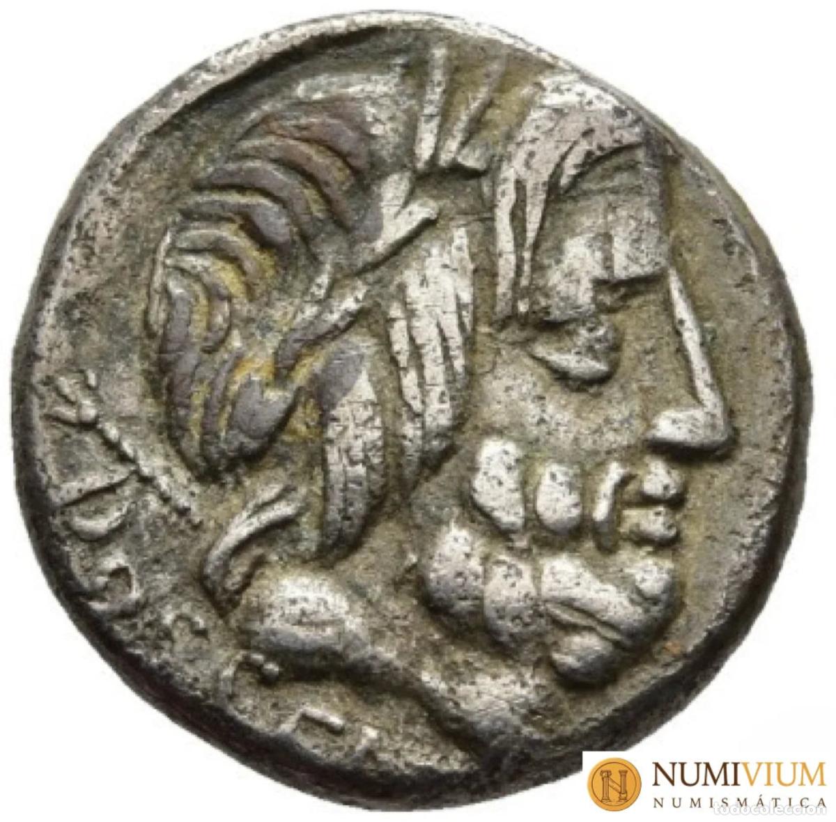 Monedas Roma Rep&uacute;blica: GENS RUBRIA. L. Rubrius Dossenus &middot; Denario &middot; 87 a.C.