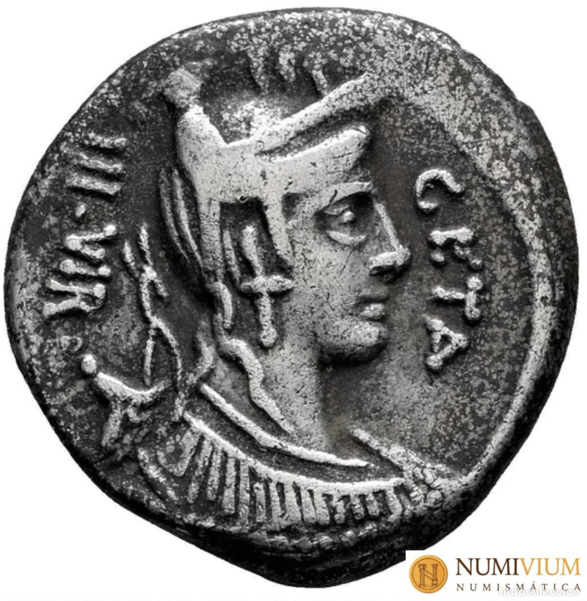 Monedas Roma Rep&uacute;blica: Rep&uacute;blica Romana &middot; GENS HOSIDIA. C. Hosidius C.f. Geta &middot; Denario &middot; 68 a.C.
