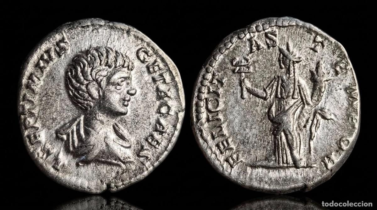 Monedas Roma Rep&uacute;blica: Denario Geta 198-200 RIC IV.1 # 2
