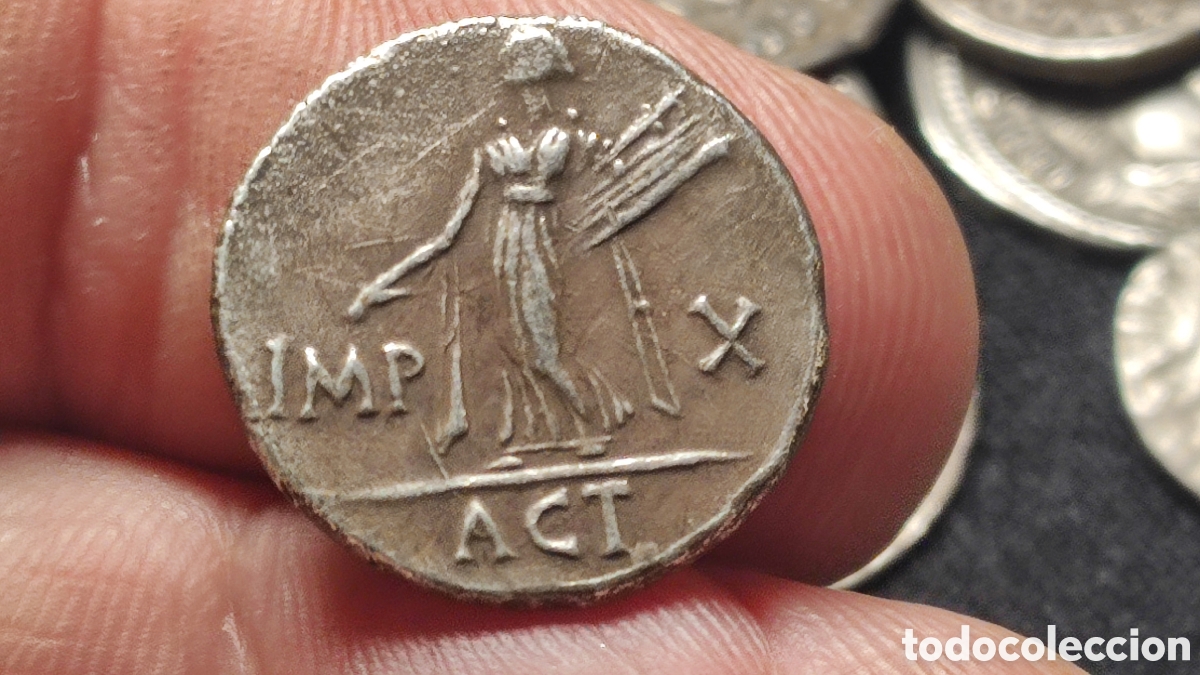 Monedas Roma Rep&uacute;blica: DENARIO AUGUSTO APOLO - Foto 3