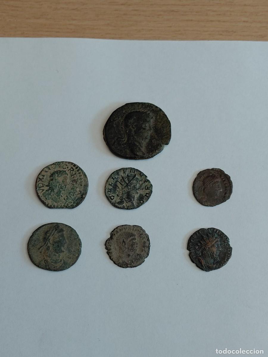Monedas Roma Rep&uacute;blica: Lote n&uacute;mero 1 de 7 monedas romanas. Para limpiar y expertizar