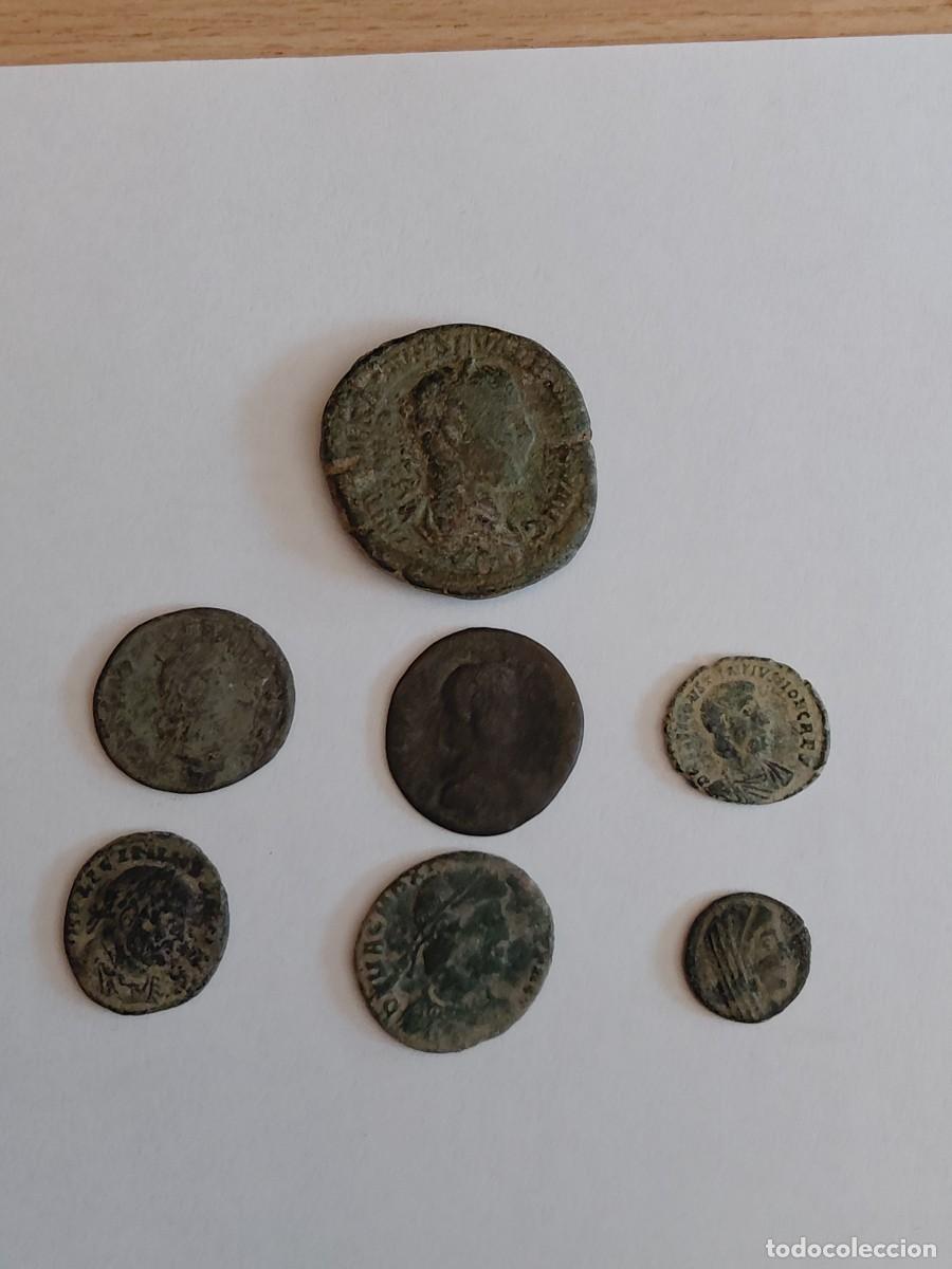 Monedas Roma Rep&uacute;blica: Lote n&uacute;mero 2 de 7 monedas romanas. Para limpiar y expertizar