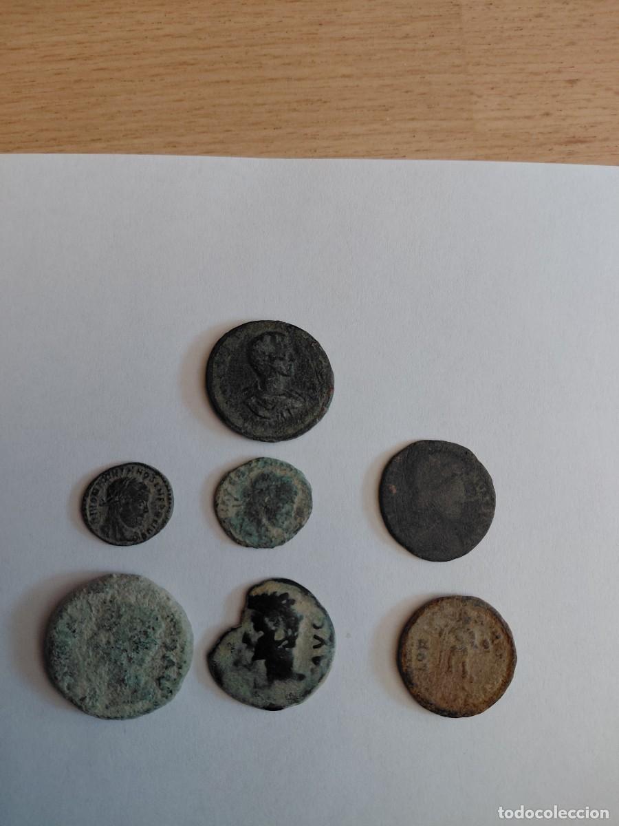Monedas Roma Rep&uacute;blica: Lote n&uacute;mero 3 de 7 monedas romanas. Para limpiar y expertizar