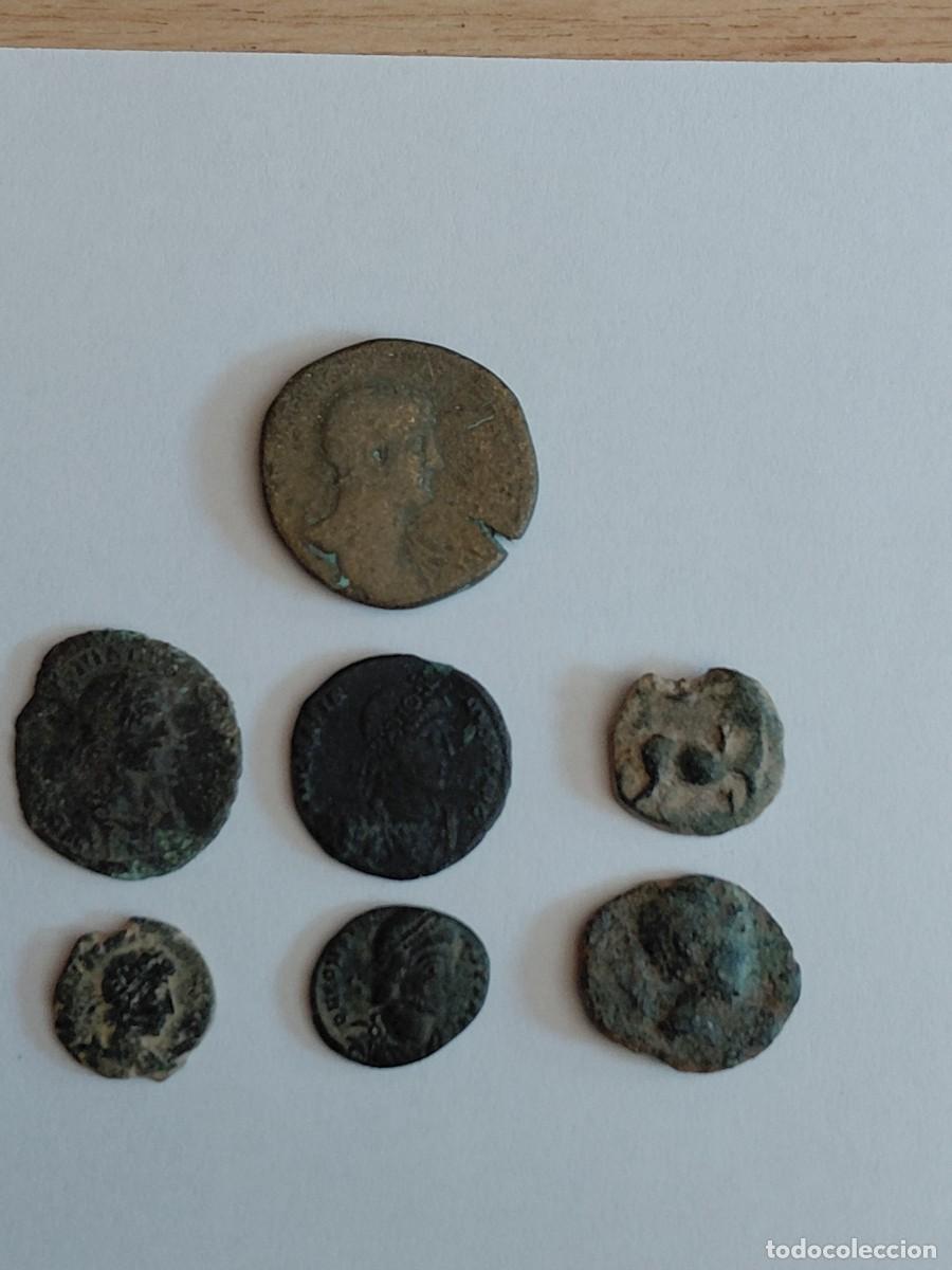 Monedas Roma Rep&uacute;blica: Lote n&uacute;mero 6 de 7 monedas romanas. Para limpiar y expertizar