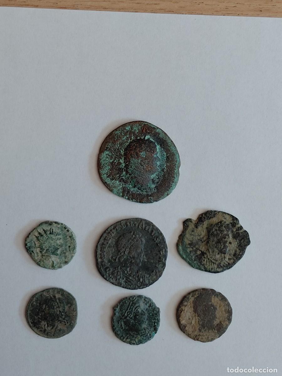 Monedas Roma Rep&uacute;blica: Lote n&uacute;mero 7 de 7 monedas romanas. Para limpiar y expertizar