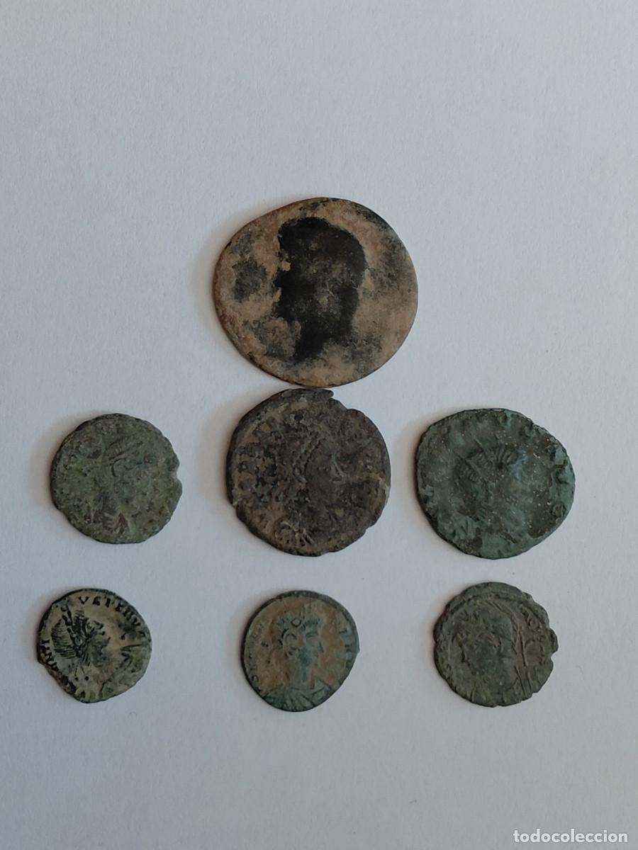 Monedas Roma Rep&uacute;blica: Lote n&uacute;mero 8 de 7 monedas romanas. Para limpiar y expertizar