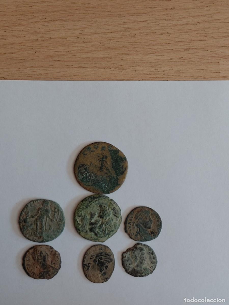 Monedas Roma Rep&uacute;blica: Lote n&uacute;mero 9 de 7 monedas romanas. Para limpiar y expertizar