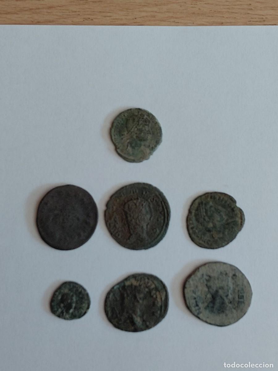Monedas Roma Rep&uacute;blica: Lote n&uacute;mero 10 de 7 monedas romanas. Para limpiar y expertizar