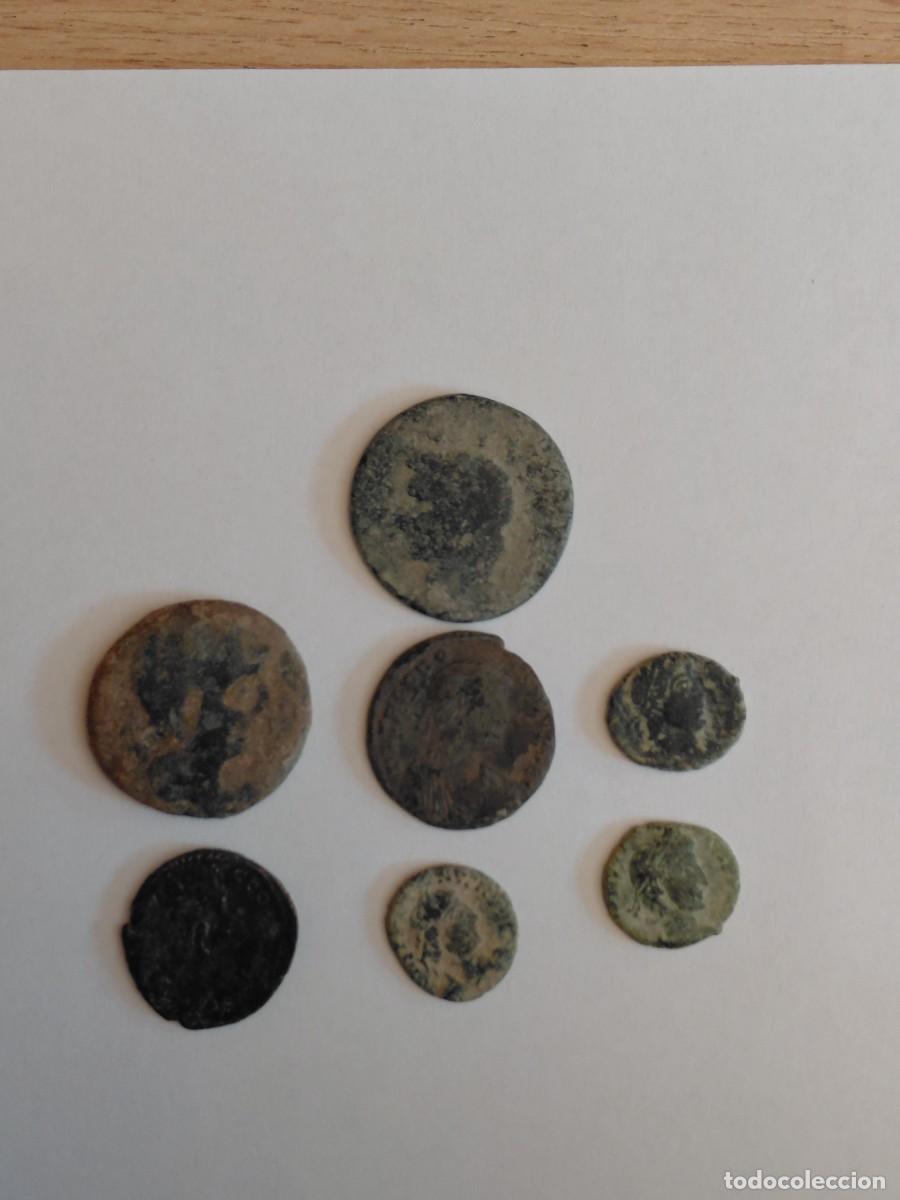 Monedas Roma Rep&uacute;blica: Lote n&uacute;mero 11 de 7 monedas romanas. Para limpiar y expertizar