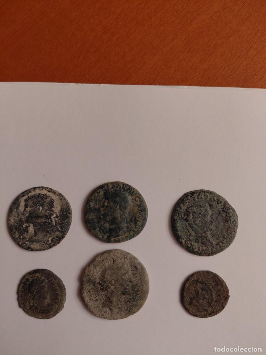 Monedas Roma Rep&uacute;blica: Lote A de 6 monedas romanas procedentes de colecci&oacute;n particular