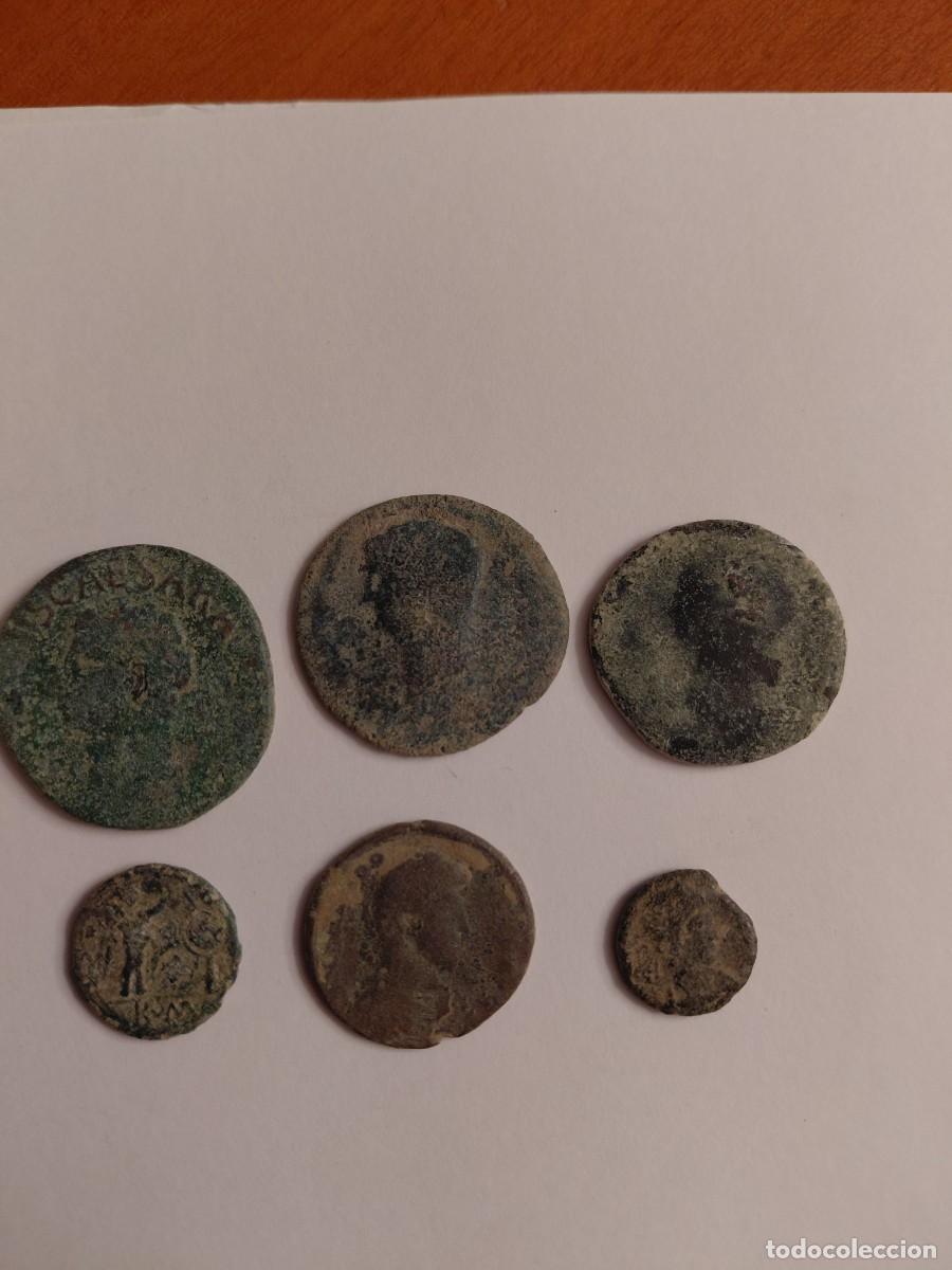 Monedas Roma Rep&uacute;blica: Lote E de 6 monedas romanas procedentes de colecci&oacute;n particular