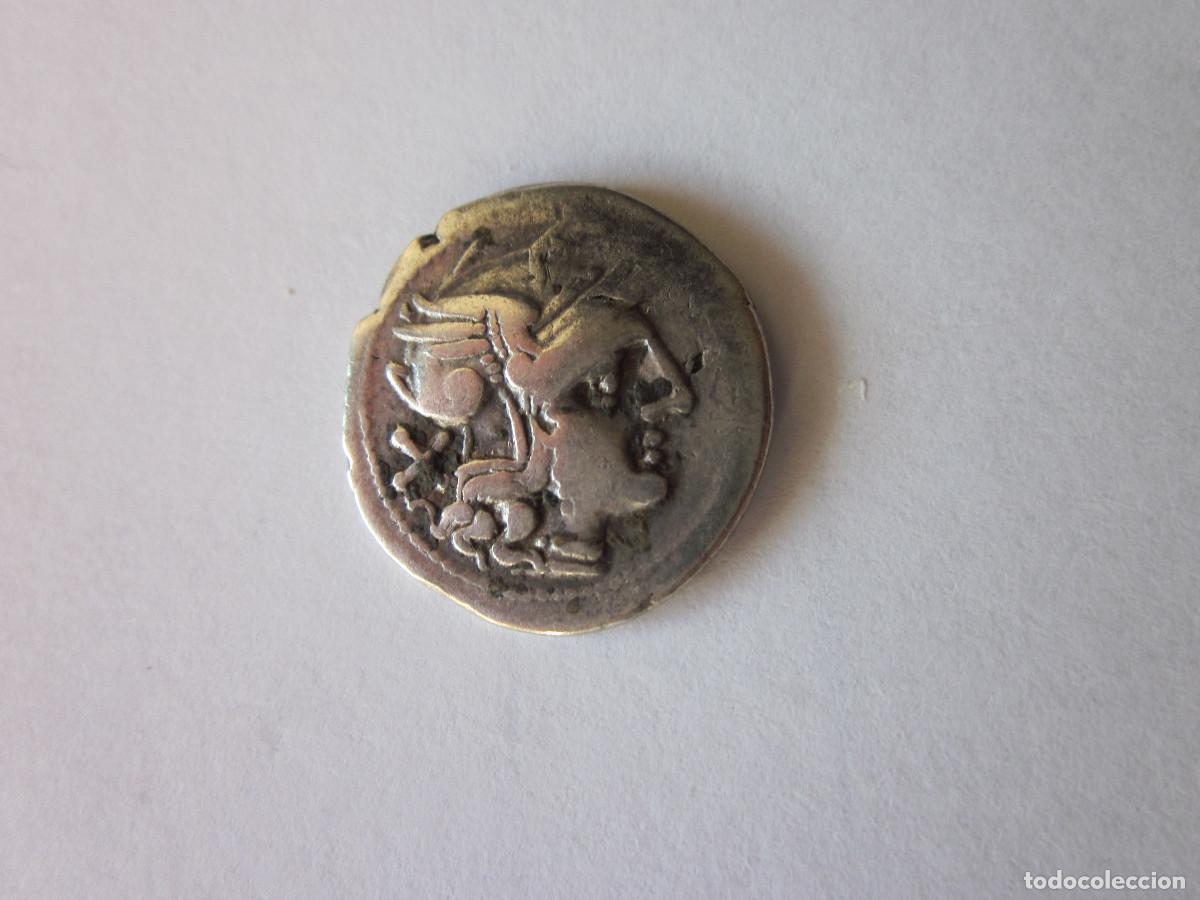 Monete Roma Repubblica: Denario republicano. Gens Furia. Plata. Escaso