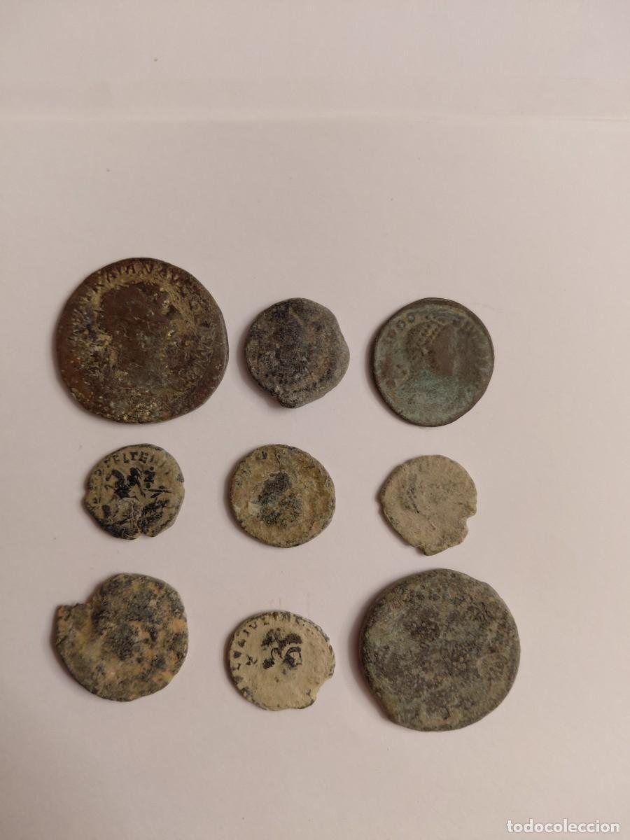 M&uuml;nzen R&ouml;mische Republik: Lote B de 9 monedas romanas. Procedentes de colecci&oacute;n particular