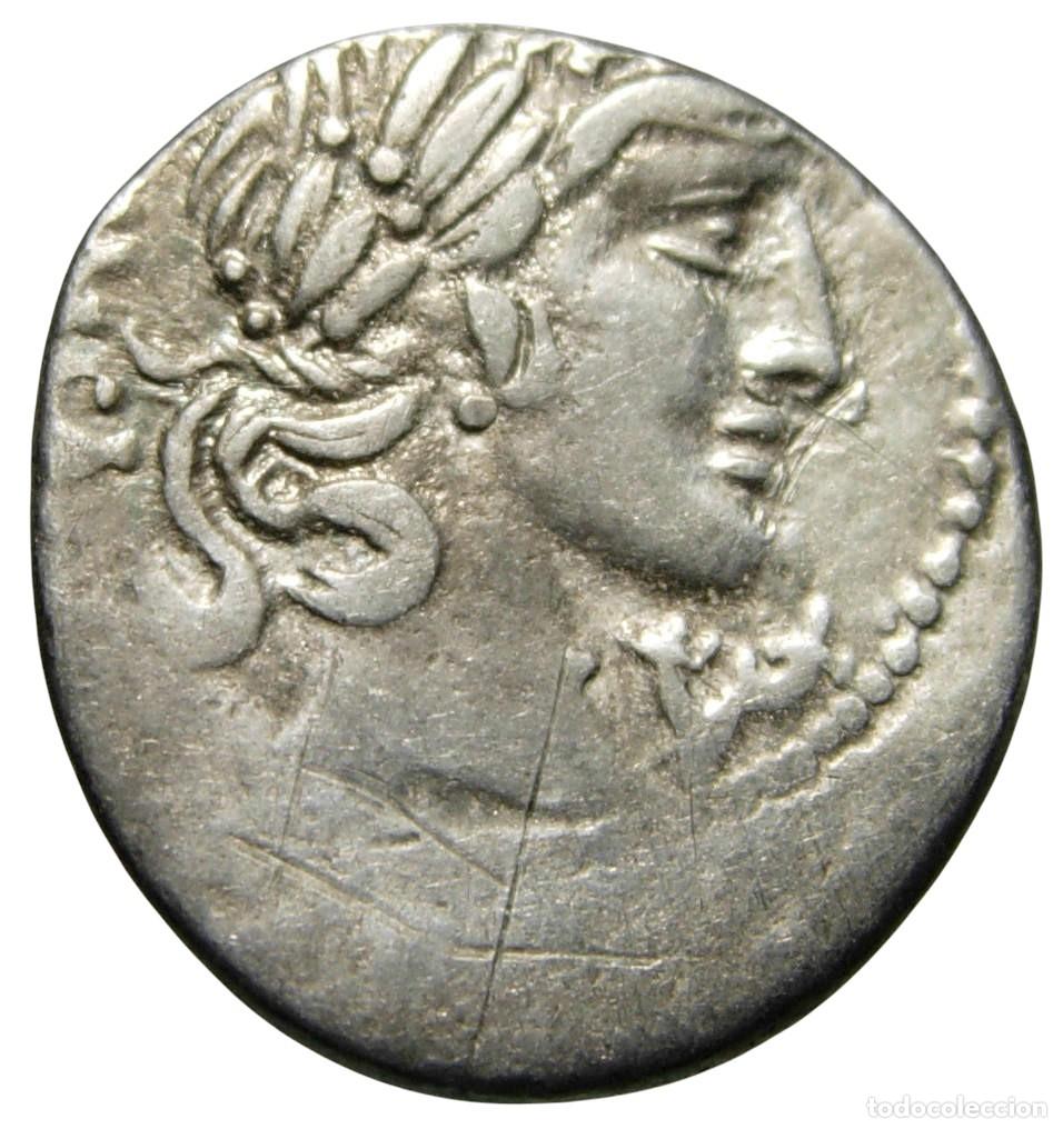 Monedas Roma Rep&uacute;blica: Rep&uacute;blica Romana C. Vibius Pansa AR Denarius (90 aC) Gens Vibia